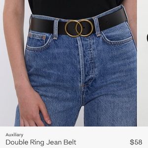 Auxiliary Belt with double golden loops